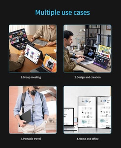 Biểu Tượng Tùy Chỉnh Xoay USB Loại C Thứ Cấp Màn Hình Cảm Ứng Màn Hình 18.5 Inch 1080P Màn Hình Kép Màn Hình Di Động Cho Máy Tính Xách Tay - Product Image 6