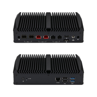 Mini PC Qotom Q11032V6-S13 compatible con RAM D5 i3-N355 con 2 puertos LAN de 2.5G, 2 puertos LAN de 10G, 2 puertos SFP+ de 10G, ordenador Barebone.