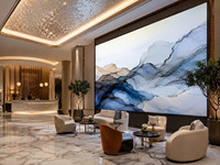 Pantalla LED COB P1.53 para Interiores, 640x480mm, 3840Hz, para Vestíbulo de Hotel de Lujo, Disponible en Almacén de la UE
