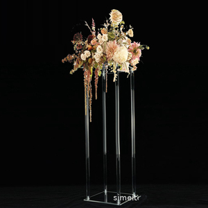 Grand cristal fleur Vase fleurs support pour Tables de fête déco élégant en vrac mariages décoration Table géométrique pièce maîtresse se dresse - Product Image 3