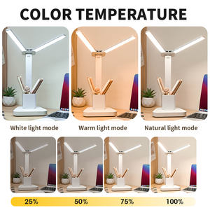 कस्टम फैक्टरी पेन धारक डेस्क लैंप आधुनिक डिजाइन प्रकार-सी नवीनता रिचार्जेबल बैटरी एलईडी टेबल लाइट 6000k डेलाइट टच - Product Image 5