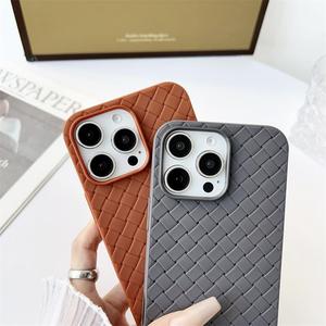 Dissipation thermique Slim Candy Weave texture étui pour iPhone 11 12 <span class=keywords><strong>13</strong></span> 14 15 16 <span class=keywords><strong>pro</strong></span> <span class=keywords><strong>max</strong></span> étui de téléphone portable pour Infinix Smart 9 HD - Product Image 4
