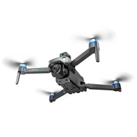 Drone GPS Quadricoptère Brushless avec Double Caméra 4K HD, Évitement d'Obstacles, Écran LED Large, Télécommande, pour Débutants, en Plastique, Portée 200m, Contrôle par Application