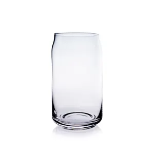 Factory manufacturer supplier beer can shaped glass beer glass 16 oz beer can glass