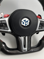 Volant sport en cuir antidérapant en fibre de carbone pour BMW F25 F82 F45 X5 E53 E46 E92 M3 X1 F48 X3 F25 X3 E83 Z3 Z4