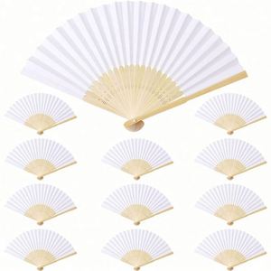 Abanico de Bambú para Boda Cristiana - Bordado de Cruz y Personalización con Versículo Bíblico - Product Image 5