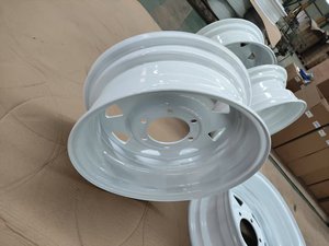 16x6 <span class=keywords><strong>remorque</strong></span>/bateau roue petit tracteur <span class=keywords><strong>remorque</strong></span> <span class=keywords><strong>jante</strong></span> en acier blanc - Product Image 4