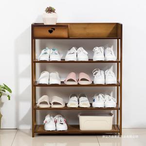 Bamboo <b>Shoe</b> <b>Rack</b> 5 Layer Dustproof Freestanding Minimalist Design Home Entrance <b>Storage</b> Organizer - Product Image 2