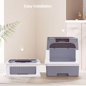 Grand <span class=keywords><strong>bac</strong></span> <span class=keywords><strong>à</strong></span> <span class=keywords><strong>litière</strong></span> autonettoyant rechargeable pour <span class=keywords><strong>chat</strong></span> Toilette de grande capacité entièrement fermée - Product Image 4