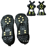 Crampons antidérapants en silicone pour chaussures et bottes d'extérieur, élastiques, antidérapants, crampons à neige