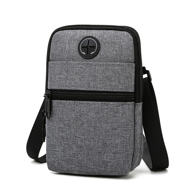 Wholesale Simple Fashion National Style Polyester Crossbody Messenger Waterproof Zipper Closure 4 Cell Phone Pouch Card Holder
