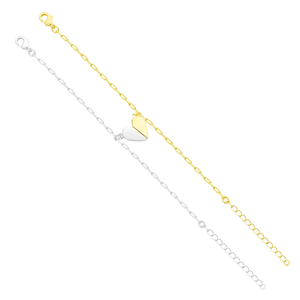 Gemnel Liefde Van Mijn Leven Armband Set Magnetische Hart Link Kettingen Paar Armbanden Romantische Cadeau Sieraden - Product Image 2