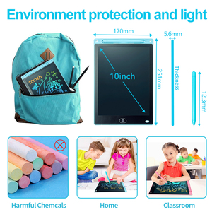 <span class=keywords><strong>Tablette</strong></span> <span class=keywords><strong>d</strong></span>'écriture LCD 10 pouces, tableau à gribouiller, écran coloré, bloc-notes électronique pour enfants, apprentissage éducatif - Product Image 2