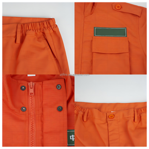 Uniforme de <span class=keywords><strong>Bombero</strong></span> Ignífugo de Dos Capas, Traje NOMEX con Logotipo Personalizado, para Incendios Forestales y de Terrenos Silvestres, ODM - Product Image 3