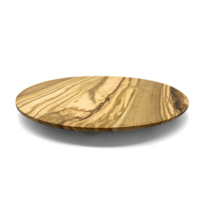 Posavasos de madera de olivo Posavasos de madera redondo para café Té Posavasos de madera para bebida - Product Image 3