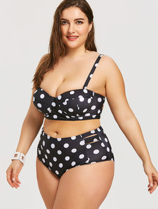 Personnalisé Femmes Vintage Polka Filles Dot Taille Haute <span class=keywords><strong>Maillot</strong></span> <span class=keywords><strong>De</strong></span> <span class=keywords><strong>Bain</strong></span> Grande Taille Maillots <span class=keywords><strong>De</strong></span> <span class=keywords><strong>Bain</strong></span> Maillots <span class=keywords><strong>De</strong></span> <span class=keywords><strong>Bain</strong></span> Push Up Bikini 2 Pièces Ensemble - Product Image 4