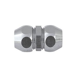 Raccord double droit avec écrous coniques chromés 3/8 x 3/8, diamètre 12, connecteur de tuyau de plomberie - Product Image 1