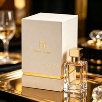 Bouteilles en verre vides personnalisées haut de gamme avec impression personnalisée, doublure en éponge et emballage cadeau en carton pour parfum