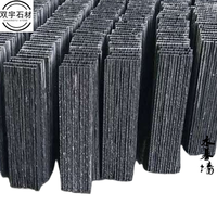 Dinding Latar Belakang Batu Budaya Blue Slate Flowing Stone, Dinding Air Terjun Batu Budaya, Panel Batu Flowing Stone