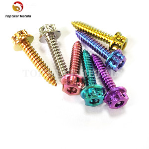 TITST Đầy Màu Sắc M5X25 Titanium Tự Khai Thác Vít Cho Xe Máy - Product Image 2