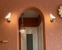 Luz de decoración interior, luces de pared para el hogar, lámpara de pared Led moderna para Hotel, cabecera, dormitorio, Fondo, arte, decoración de pájaros, lámparas de pared