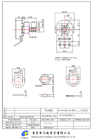 CTS Hotselling Modèle 24mm RV2410N A500K B500K potentiomètre conique linéaire à arbre divisé pour guitare électrique