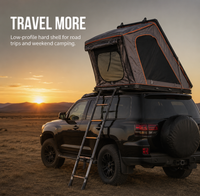 Tentes de toit rigides avec échelle, fenêtres en maille, vérins à gaz, installation rapide, pour SUV, tout-terrain, overland