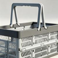 Panier pliable à main, panier de courses pliable, idéal pour les pique-niques en plein air, le camping, les courses et le rangement domestique