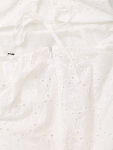 Vestido Midi de Verano Personalizado 2026 para Mujer, de Algodón con Bordado y Aberturas, Tirantes Finos y Espalda Descubierta, OEM/ODM de Fábrica China - Product Image 4