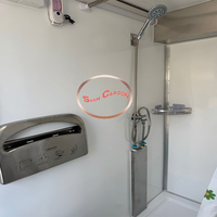 Toilette portable d'extérieur remorquable - Toilette de remorque durable avec système de chasse d'eau et de réservoir pour les événements, la construction et le camping