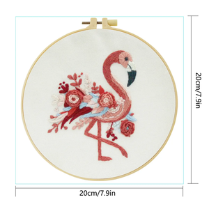 Fábrica DIY <span class=keywords><strong>Flamigo</strong></span> práctica bordado conjunto semiacabado hecho a mano punto de cruz decoración manualidades costura tejido Juguetes - Product Image 2