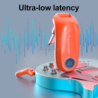 Sistem Instrumen Nirkabel Mini 2.4GHz Daya RF Dapat Diatur Waktu Kerja 10 Jam Plug & Play Pemancar & Penerima Audio