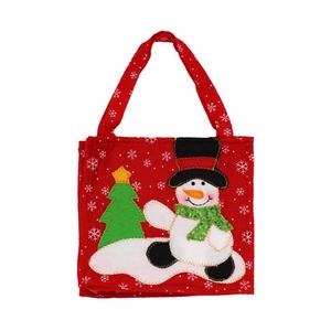 Sacs fourre-tout de Noël en feutre écologiques et durables avec poignées, sacs cadeaux réutilisables pour les fournitures de fête pour enfants, fête de vacances - Product Image 3