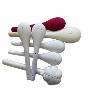 Bâton de massage Pu à tête ronde blanche pour le cou, la taille, les hanches, outil de relaxation unisexe - Product Image 2