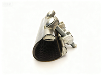 Collier de serrage semi-ouvert Yuzhiran en acier inoxydable haute pression, personnalisé pour la vente en gros, pour réparation de tuyaux, connexion rapide, type mini DN15-DN50