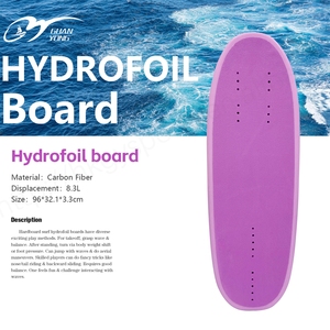 Nueva llegada GY 96cm fibra de carbono PVC surf Skimboard con Wingfoil Paddle Hydrofoil Board bombeo Surf Foil Bag Unisex - Product Image 3