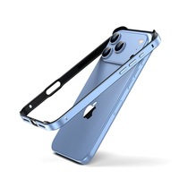 Étui de protection de luxe antichoc en alliage d'aluminium et silicone pour iPhone 18 17 16 15 14 13 12 Pro Max