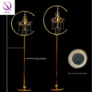 Có thể được nâng lên và hạ xuống đạo cụ đám cưới Quyền trượng ánh sáng Đường chì sắt mạ khán phòng trang trí sân khấu đám cưới - Product Image 1