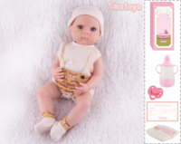 Réaliste 55cm réaliste Reborn poupées nouveau-né bébé doux Silicone tissu corps réel enfant en bas âge vinyle jouet cadeau de noël