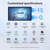 Moniteur tactile mural 16 21 24 27 32 pouces Win10 Win11 Android 11 Android 14, écran tactile PC
