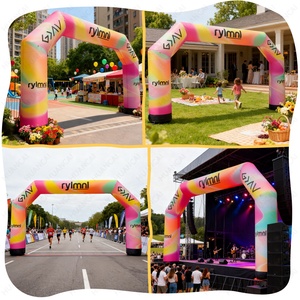 مداخل قابلة للنفخ خارجية من كلوريد البولي فينيل عالية الجودة قابلة للنفخ شعار مخصص للأحداث - Product Image 4