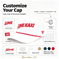 Casquettes de baseball 5 panneaux Snapback Kaxi OEM personnalisées en nylon respirant et imperméable avec dos en maille de haute qualité – Collection 2026
