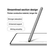 Lápiz Táctil Universal para Teléfono Inteligente, Económico, de Plástico, Alta Sensibilidad, Punta Superfina, Atracción Magnética, Pasivo, Capacitivo