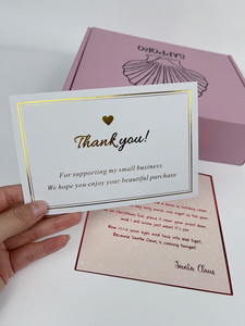 Tùy Chỉnh Giấy Bookmark Với In Logo Cho Lời Chào Sinh Nhật Cảm Ơn Thẻ Kinh Doanh Sử Dụng Cảm Ơn Bạn Thẻ Quà Tặng - Product Image 5