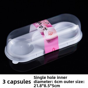 Boîte d'emballage blister Snow Queen (PET transparent) contenant 1234 pièces ; pour boulettes de riz vertes, gâteaux de lune au jaune d'œuf salé, choux puffs - Product Image 2