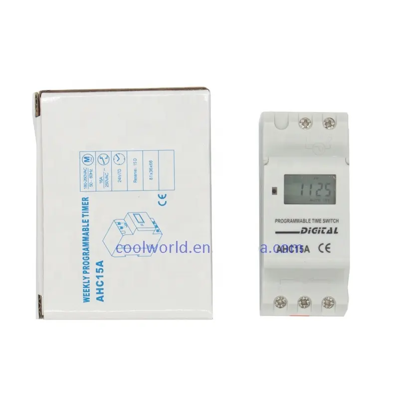 AHC15A Weekly Din Rail Hour Timer digital programmable time switch