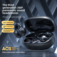 Écouteurs sans fil OWS Bluetooth 5.3 à clip d'oreille avec suppression du bruit pour appels clairs, étanches IPX4, son HiFi