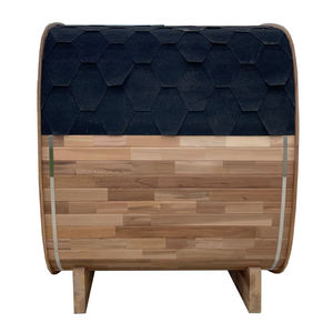 EW Wholesale 4 Person Red Cedar Commercial Eco-Friendly Outdoor <b>Electric</b> Barrel Square Sauna Dry Steam Sauna <b>Room</b> - Product Image 4