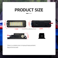 VW Golf 4 5 6 7 Eos Lupo için yeni Beetle Passat CC Polo Polo LED plaka aydınlatma ışığı meclisi