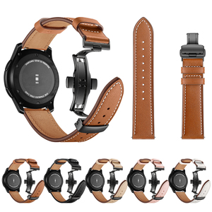 IVANHOE – bracelet de montre en cuir véritable 20mm 22mm pour <span class=keywords><strong>Samsung</strong></span> Watch 3 45mm R840 41mm <span class=keywords><strong>R850</strong></span> Active 2 - Product Image 3